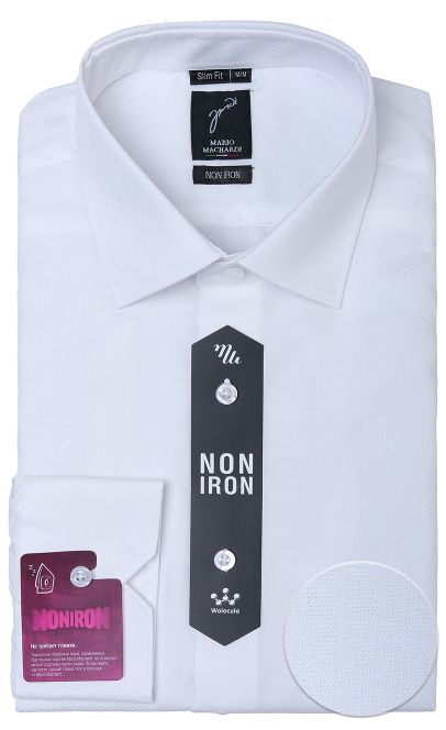 Рубашка мужская длинный рукав белый Mario Machardi SF39323