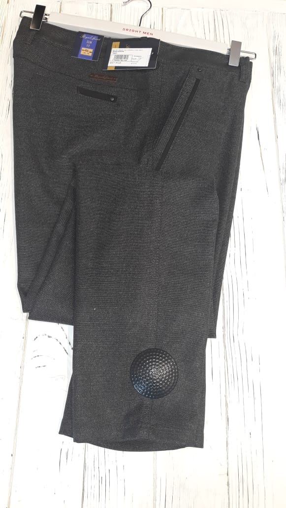 Брюки мужские классические без стрелок коричневый Royal Spirit Гаррет