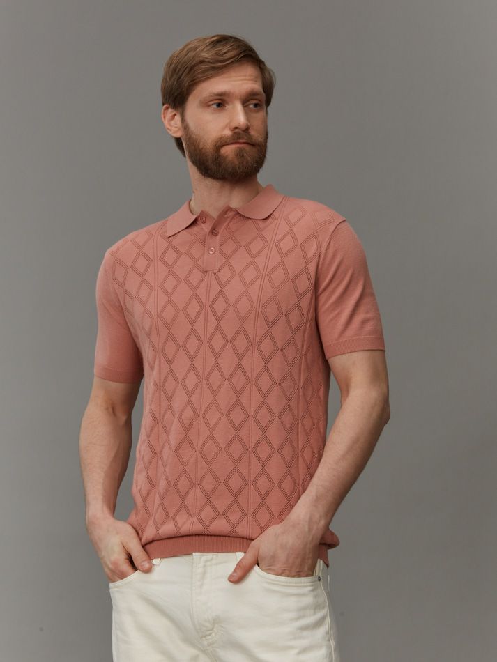 Поло мужское Р102 цвет бежевый DTMD (DORTMUND) GERALDINE