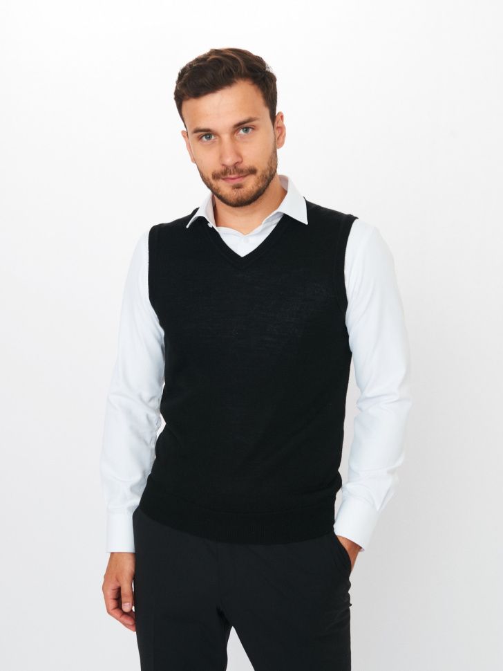 Жилет трикотажный GROSTYLE knit цвет чёрный GROSTYLE 035056