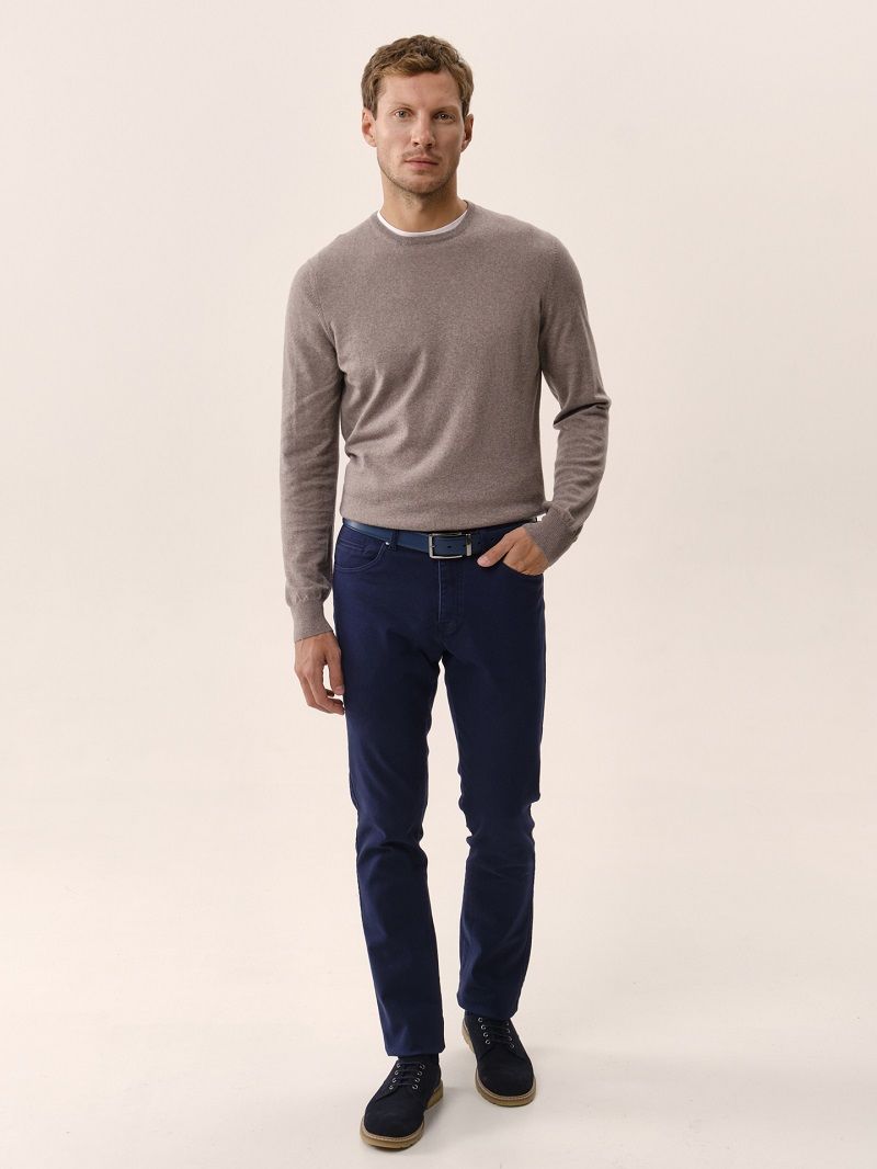 Брюки мужские чиносы, (повседневные брюки) синий Royal Spirit Бугатти