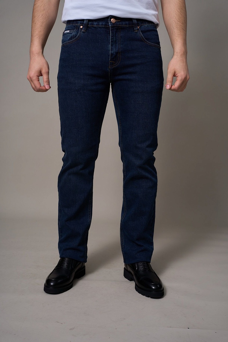 Джинсы мужские синий Mossmore MR2676F BLUE-BLACK