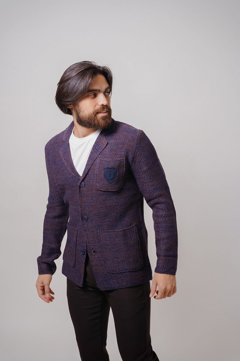 Жакет трикотажный GROSTYLE цвет коричневый GROSTYLE 034663