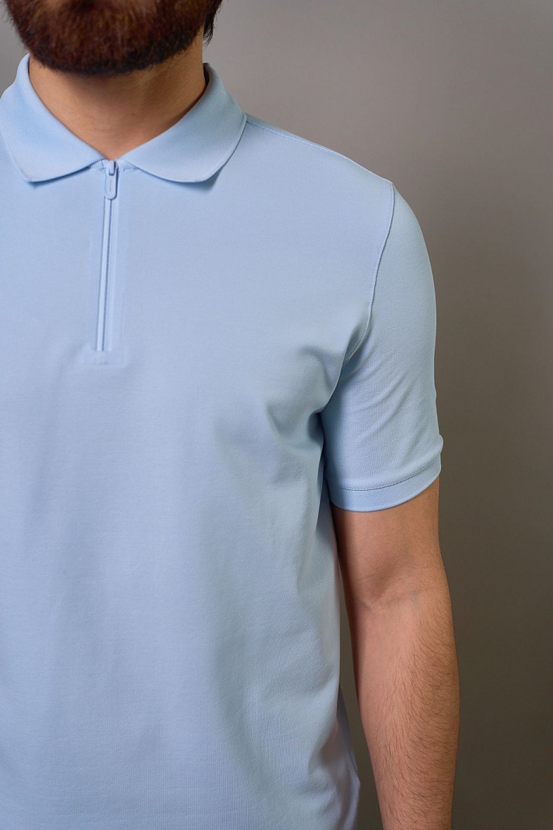 Трикотаж Поло цвет голубой LEXMER NT-PPK-33101-1