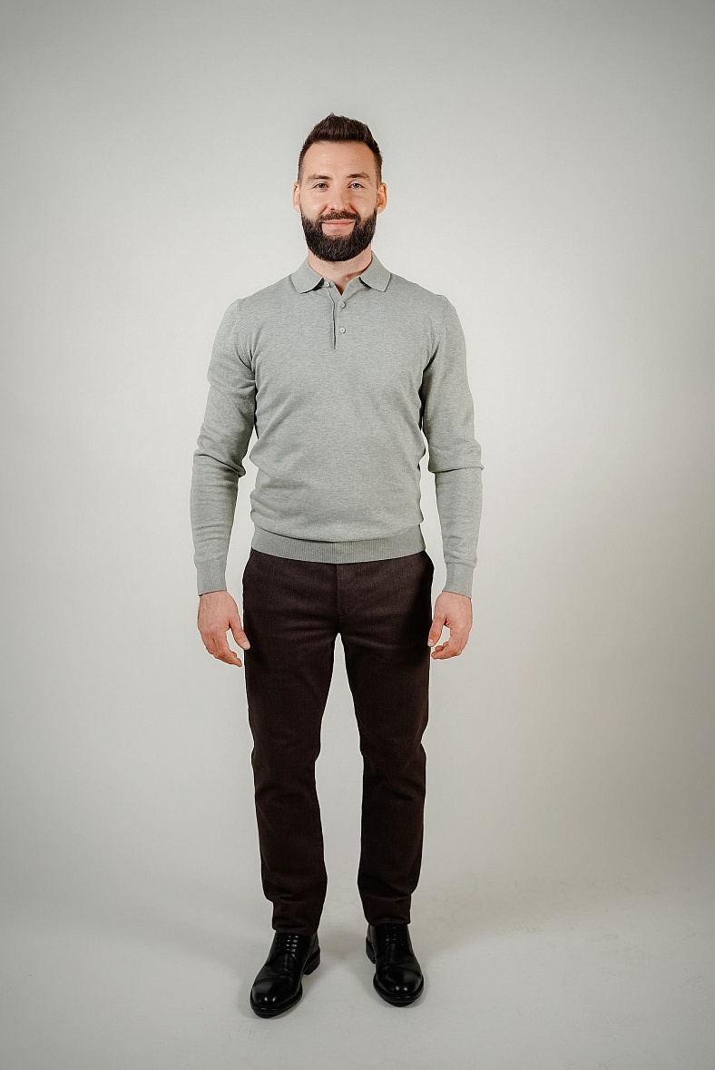 Джемпер мужской цвет серый, зеленый Pisero 324.302.KLC.23 цв. 10