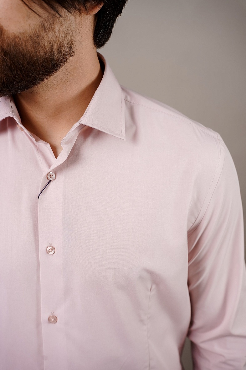 Рубашка мужская длинный рукав розовый GROSTYLE SS017172