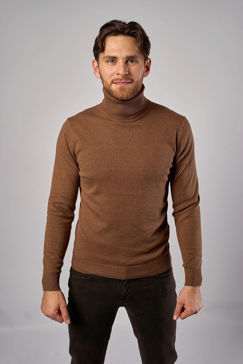 Джемпер knit GROSTYLE цвет коричневый GROSTYLE 035109