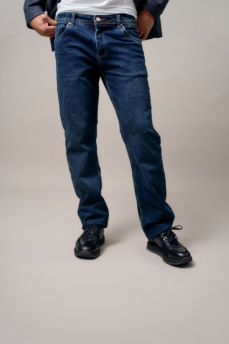 Джинсы мужские синий Mossmore MR2675 DARK BLUE