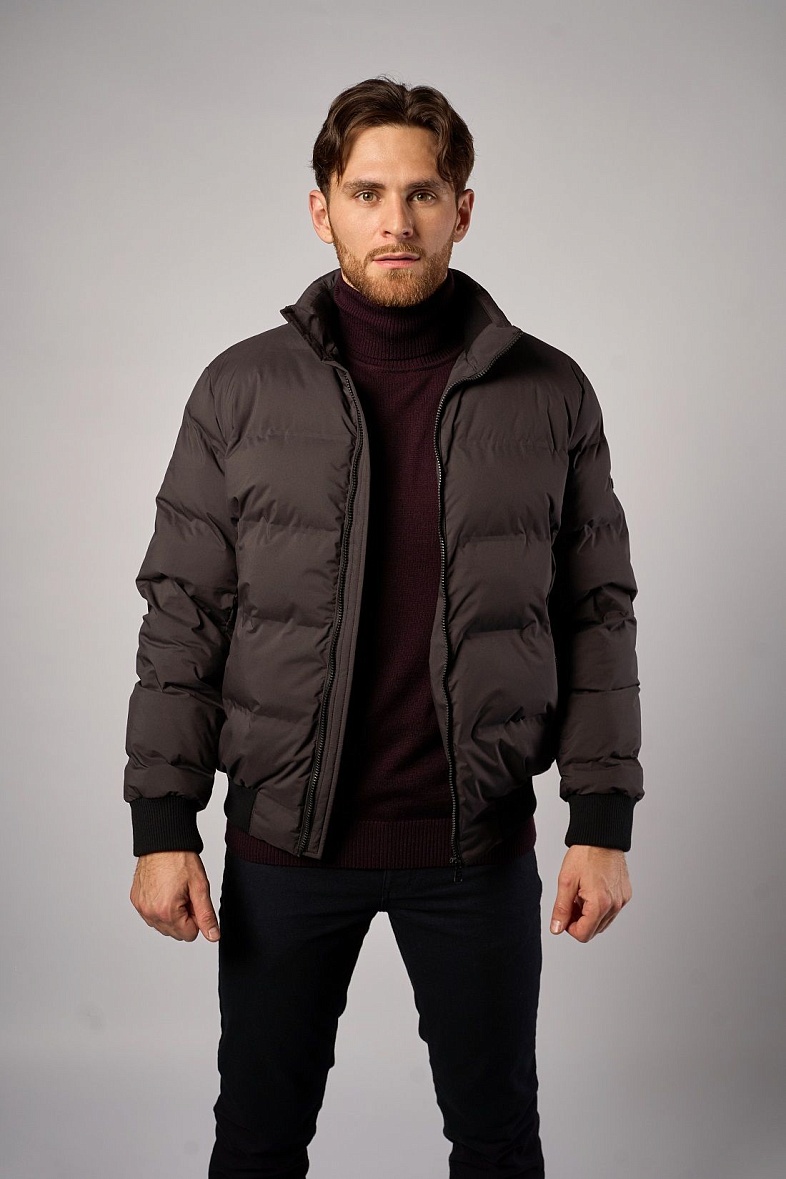 Куртка мужская серый Baureli 7152-7, темно-серый