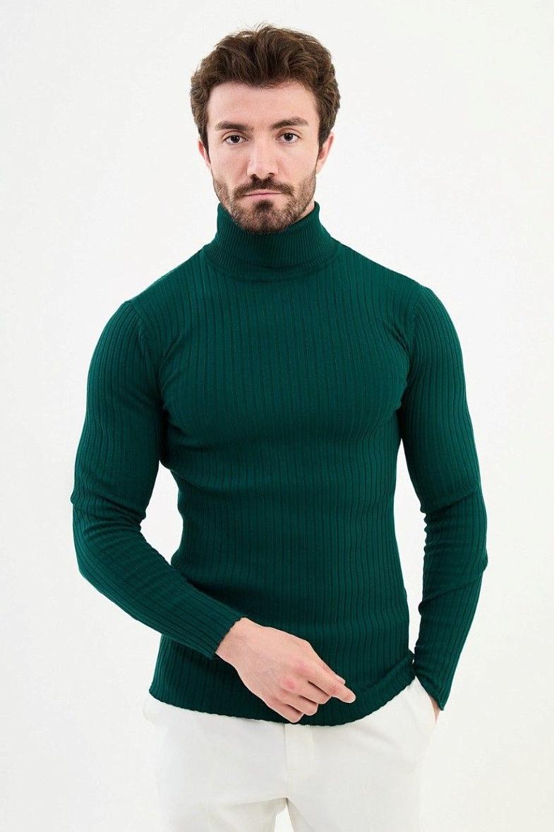 Водолазка мужская цвет зелёный MCR 11418.0077 emerald