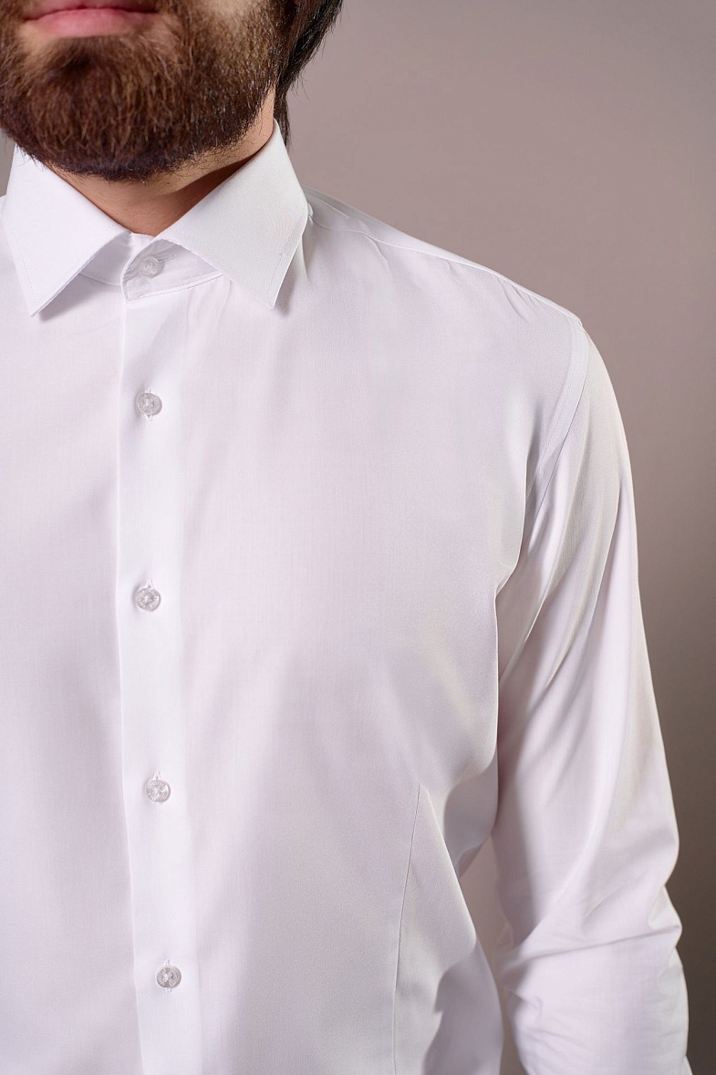 Рубашка мужская длинный рукав белый GROSTYLE SS017057