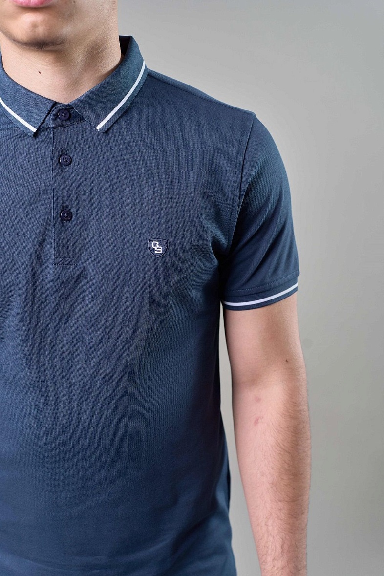 Джемпер-поло GROSTYLE knit цвет голубой GROSTYLE 035210