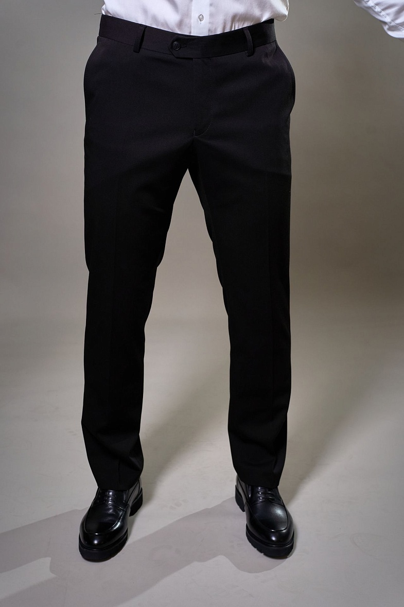 Брюки мужские классические со стрелками черный Jofree Бристоль цв.1 (черн) 