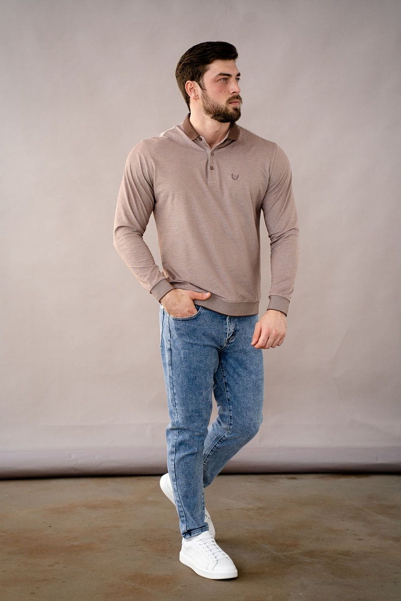 Джемпер-поло GROSTYLE цвет бежевый GROSTYLE 035013