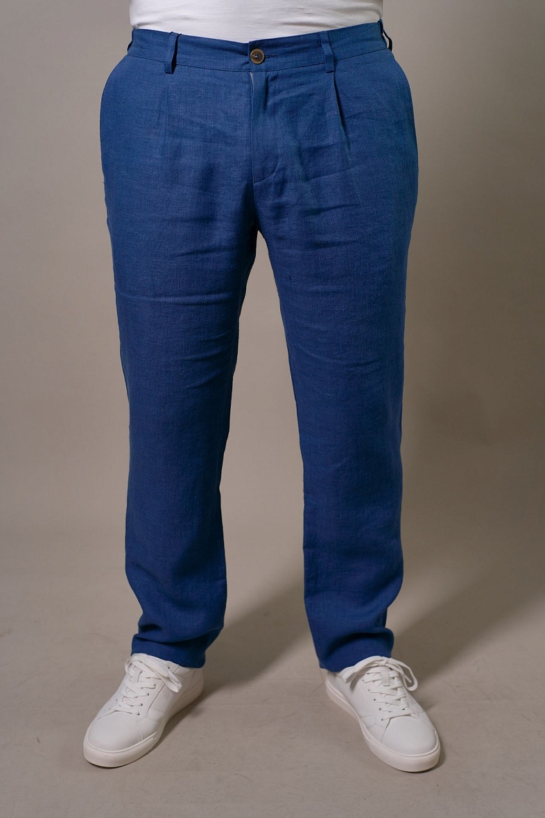 Брюки мужской   синий однотонный CLAUDE 0357.ALLURE