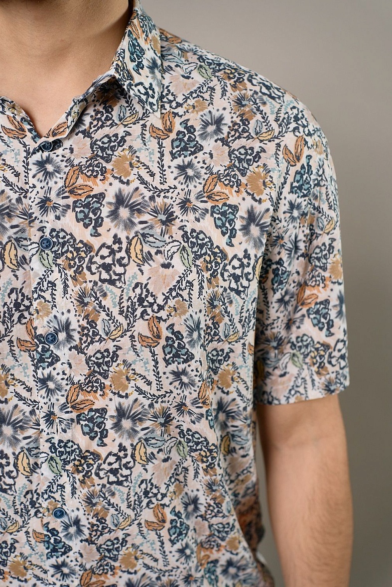 Рубашка мужская короткий рукав многоцветный SMART MEN 9032 24