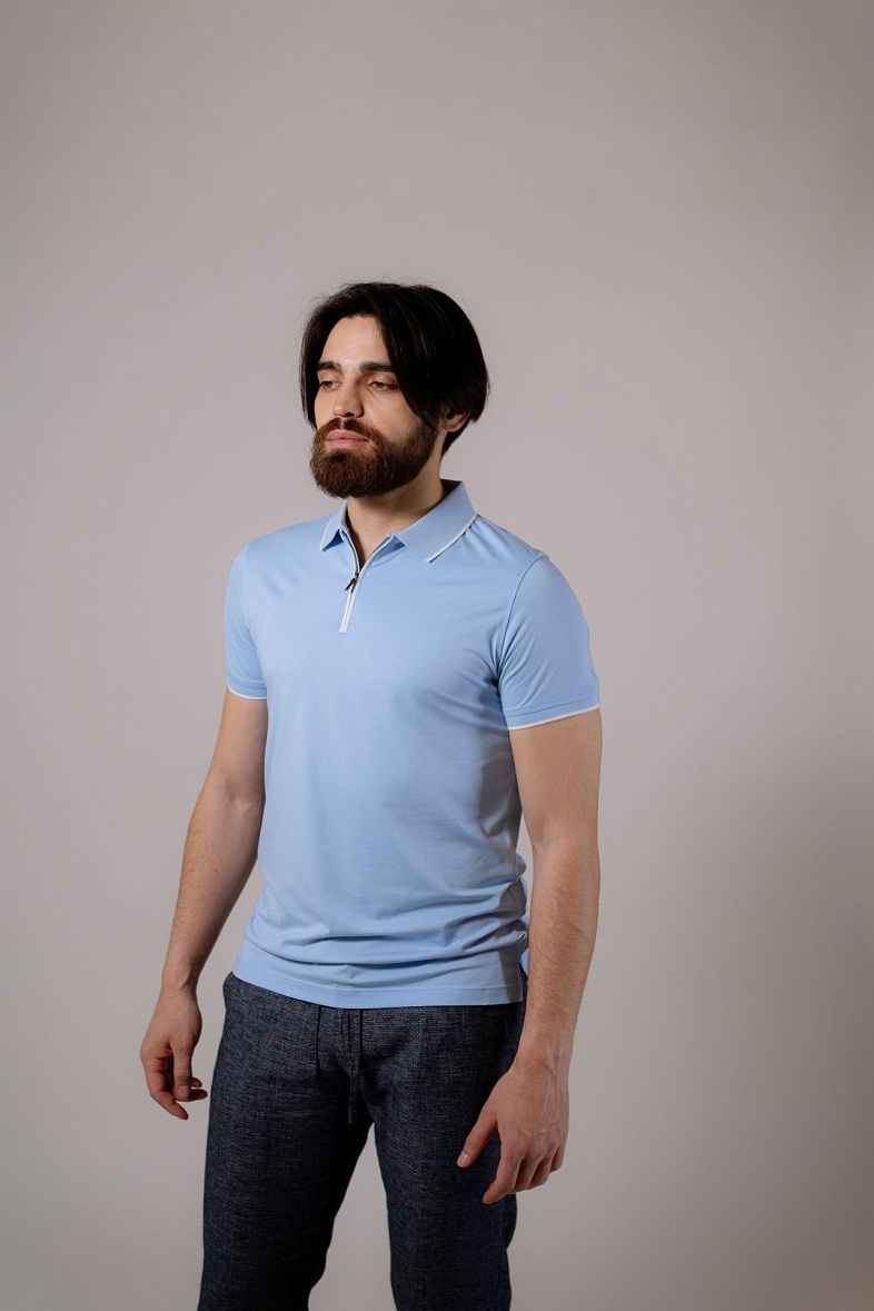 Джемпер-поло GROSTYLE цвет голубой GROSTYLE 034981
