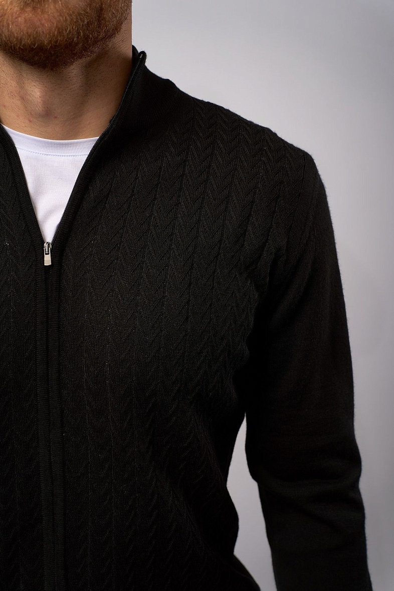 Свитер мужской цвет черный Pisero 8008 черный