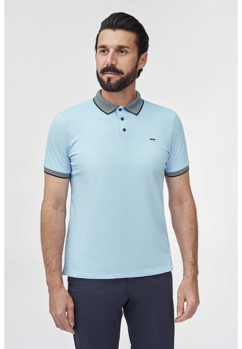 Трикотаж Поло цвет голубой LEXMER NT-PPT-3120