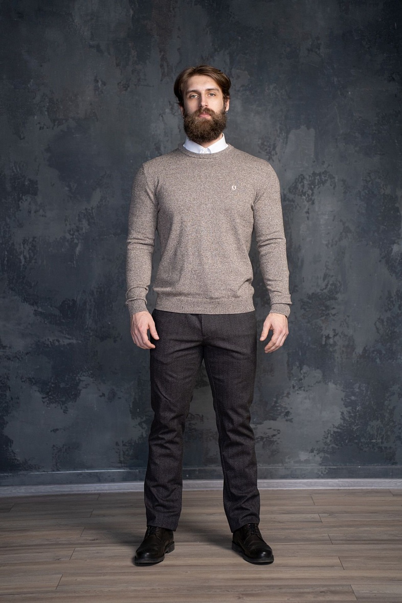 Джемпер мужской GROSTYLE цвет коричневый GROSTYLE 034906