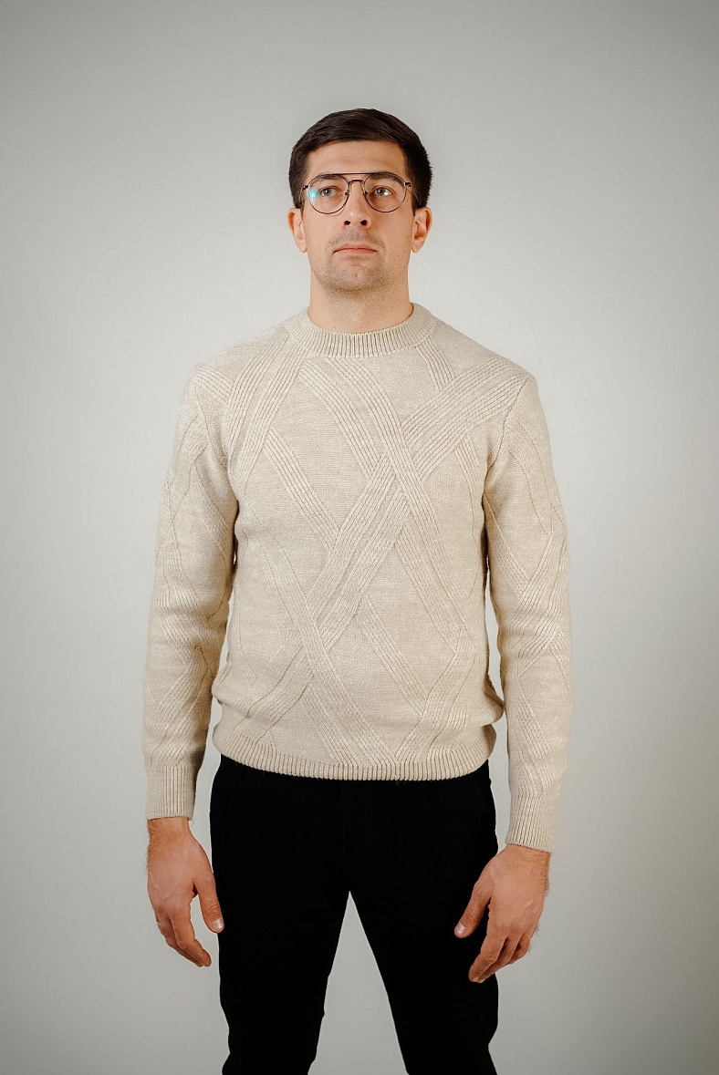 Джемпер мужской цвет бежевый no brand 11460.0034