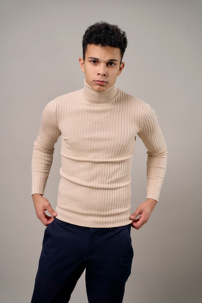 Водолазка мужская цвет бежевый no brand 11418.0034 beige