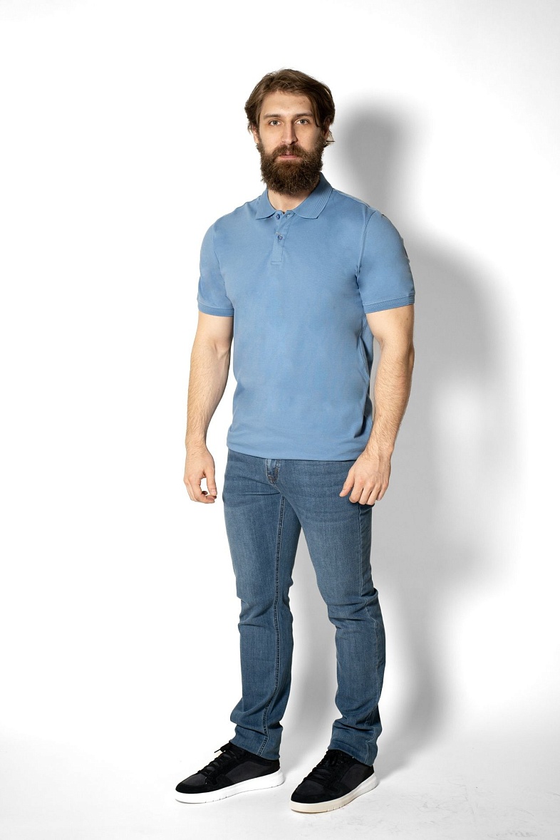 Поло мужское Pisero цвет голубой Pisero 2108 голуб