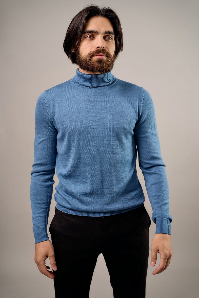 Джемпер knit GROSTYLE цвет голубой GROSTYLE 035064