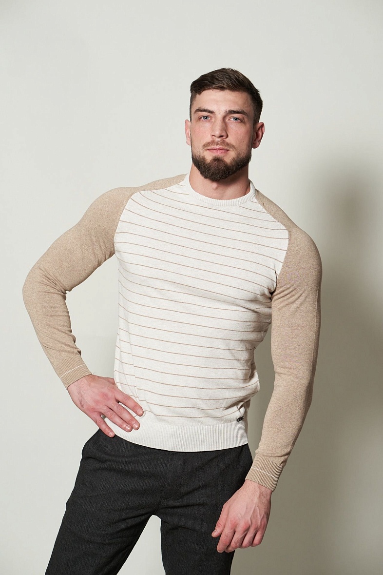 зимний трикотаж джемпер Liwali цвет бежевый Liwali К23 -000113 беж