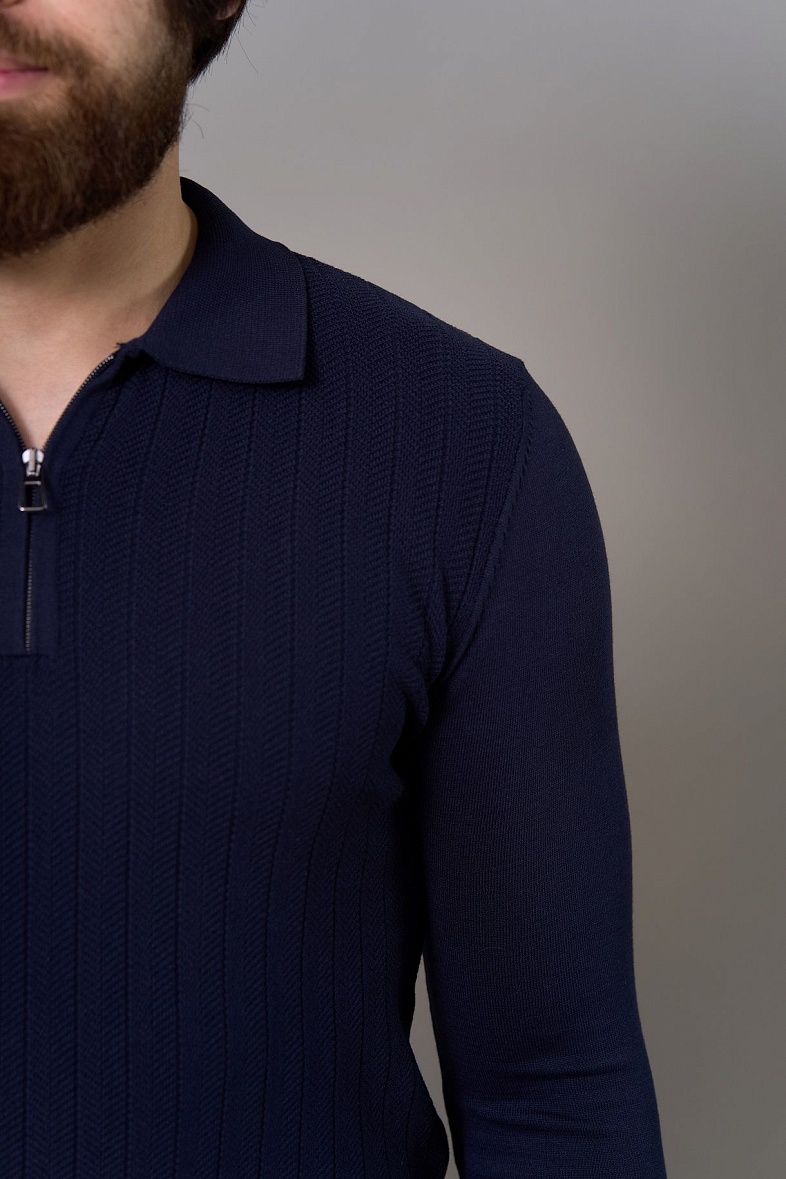 Джемпер-поло мужской цвет синий SMART MEN 11506.0009