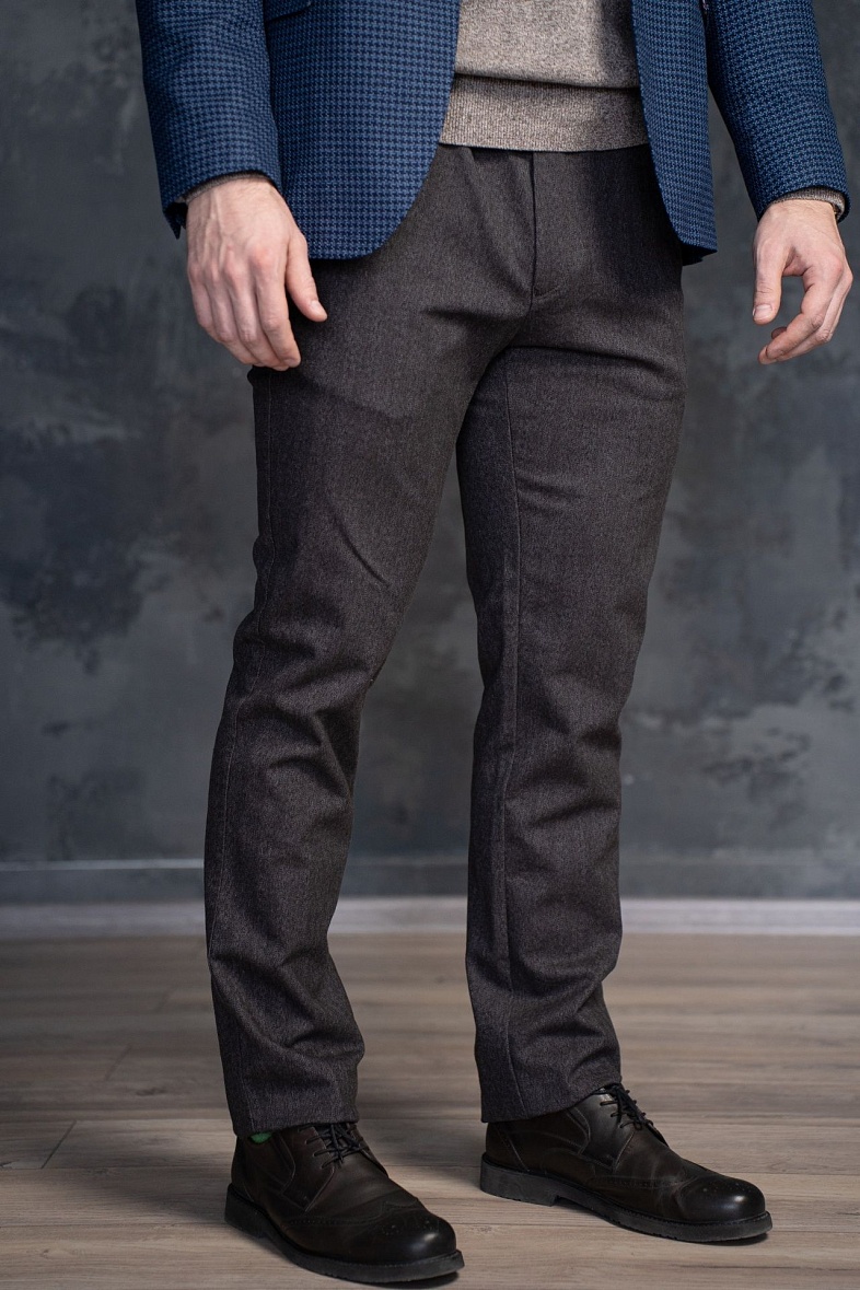 Брюки мужские чиносы, (повседневные брюки) серый Pisero 314.310.322-17 синий