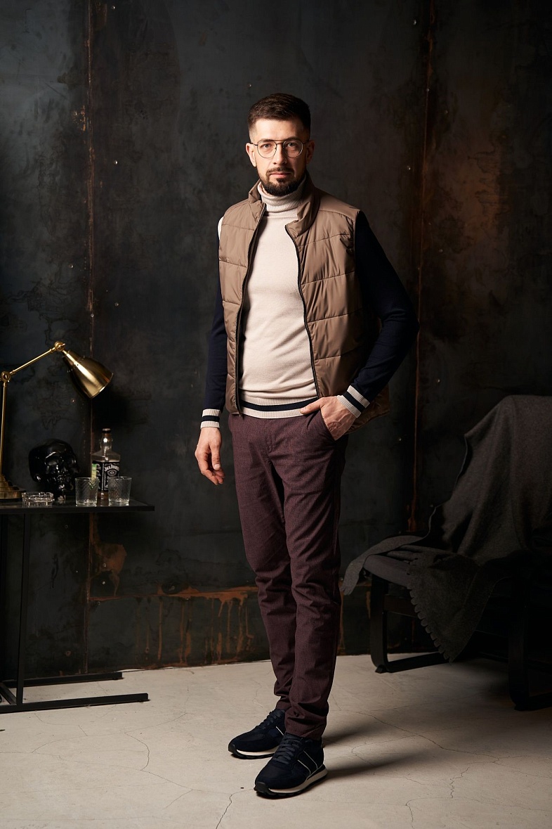 Брюки мужские чиносы, (повседневные брюки) красный Luxor 805-2094.E344.Y002.L.P0661