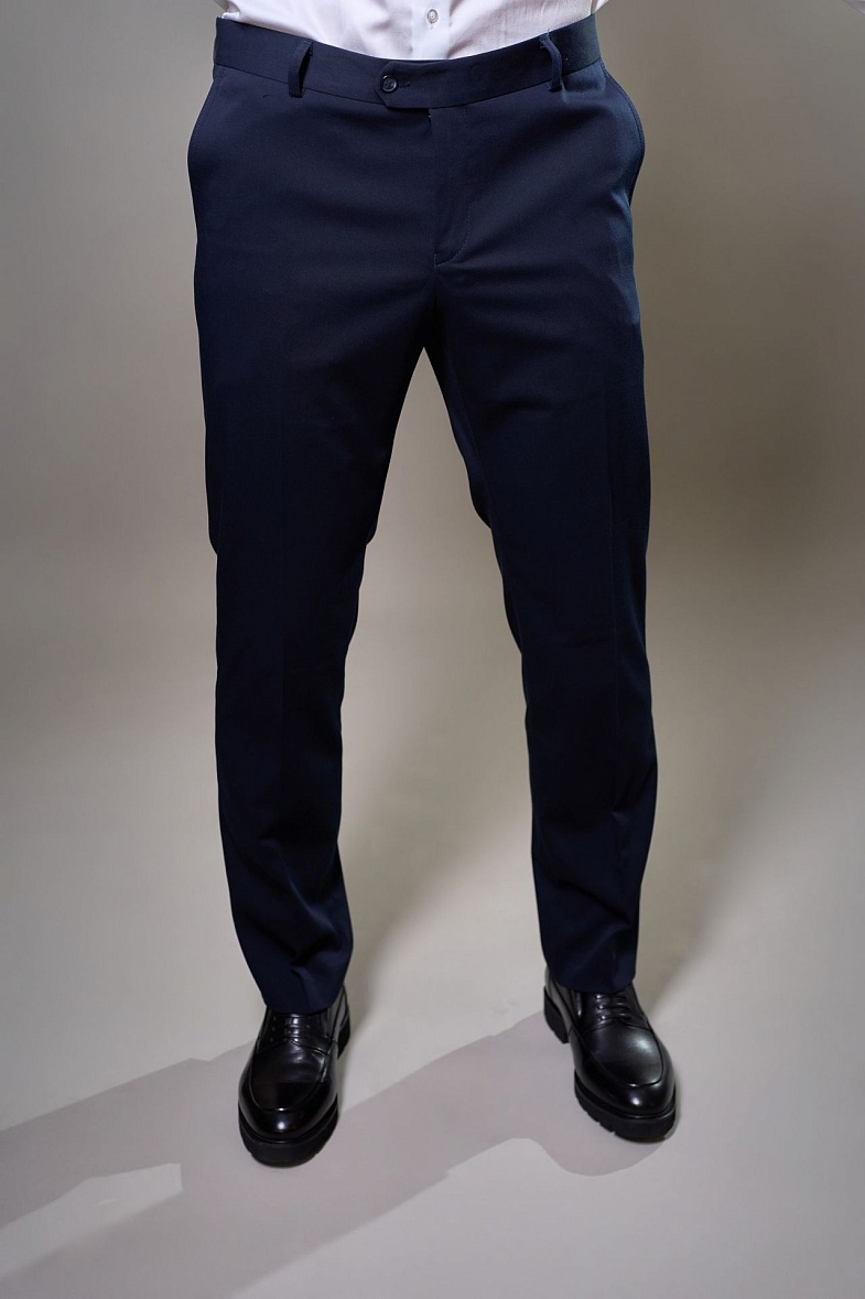 Брюки мужские классические со стрелками синий Jofree Бристоль цв.2