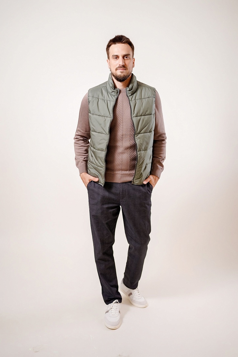 Жилет мужской зелёный DTMD (DORTMUND) 2018 OLIVE