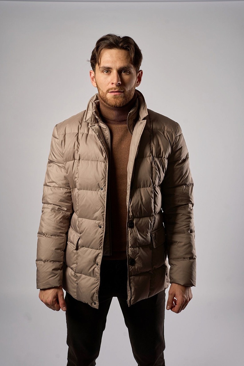 Куртка мужская на натуральном пуху бежевый  ETERO/P178-3  (бежевый)