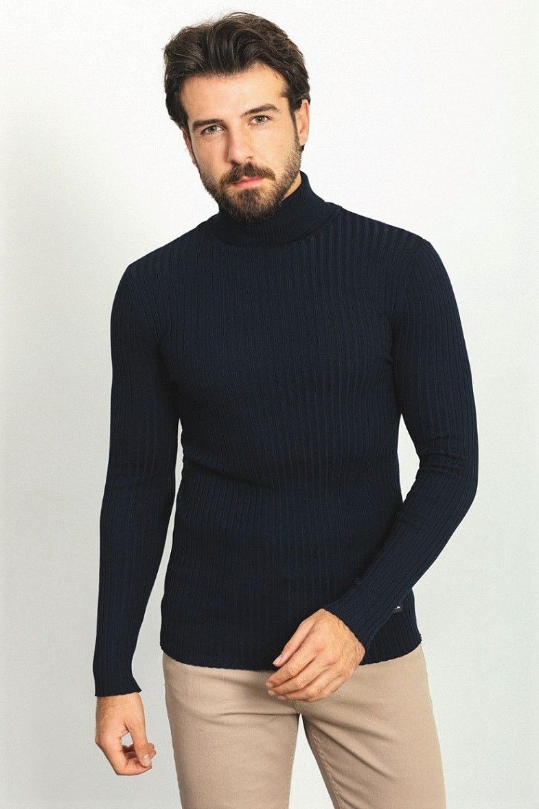 Водолазка мужская цвет синий MCR 11418.0009 d.blue