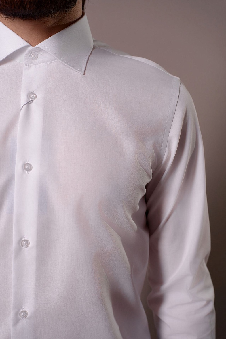 Рубашка мужская длинный рукав белый ELITA 68412 цв. 00