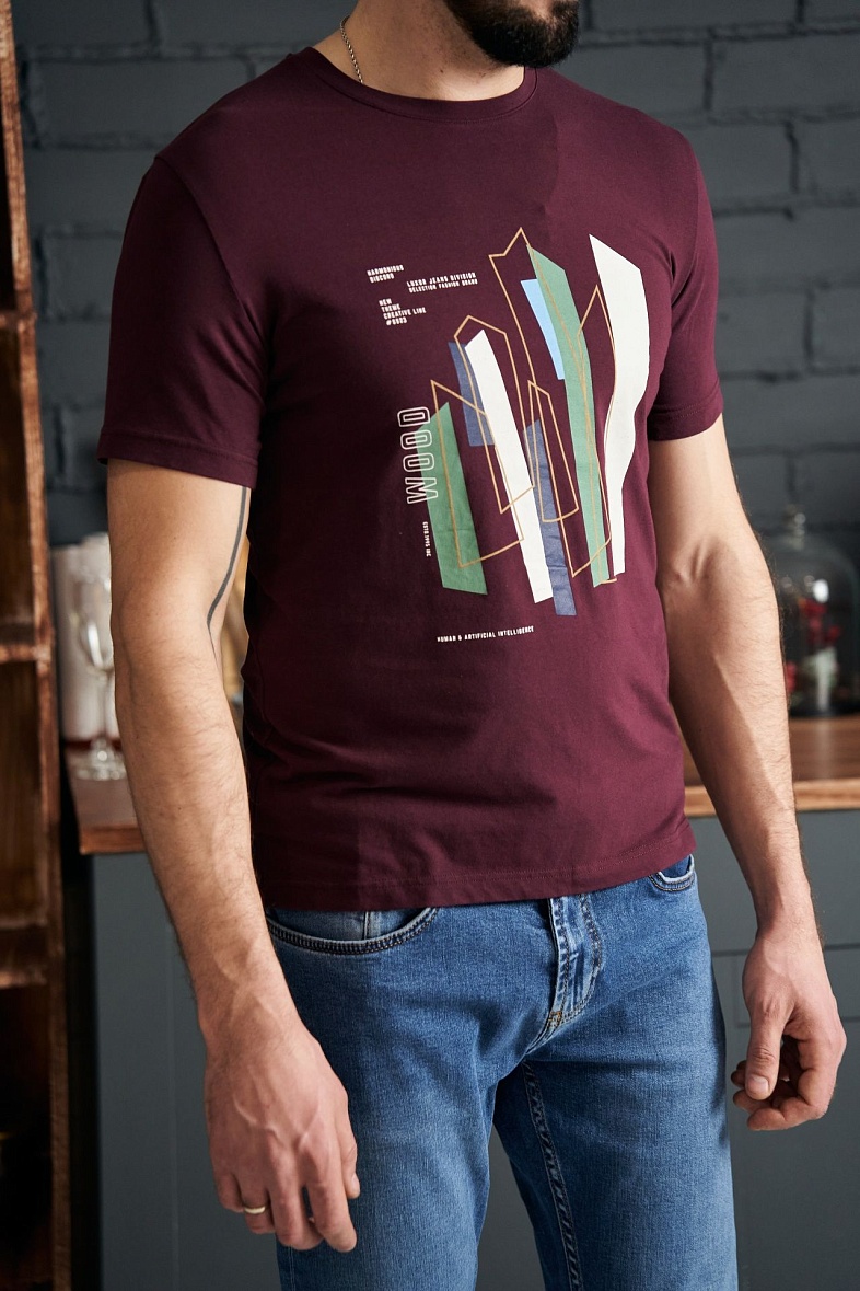 Футболка мужская цвет красный Luxor 821-1223.O274.Y000.L.C0021