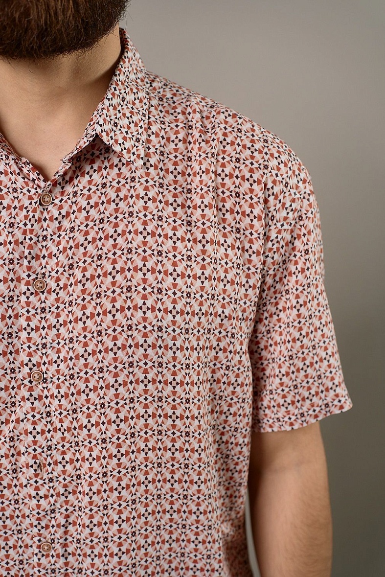 Рубашка мужская короткий рукав многоцветный SMART MEN 8717 82