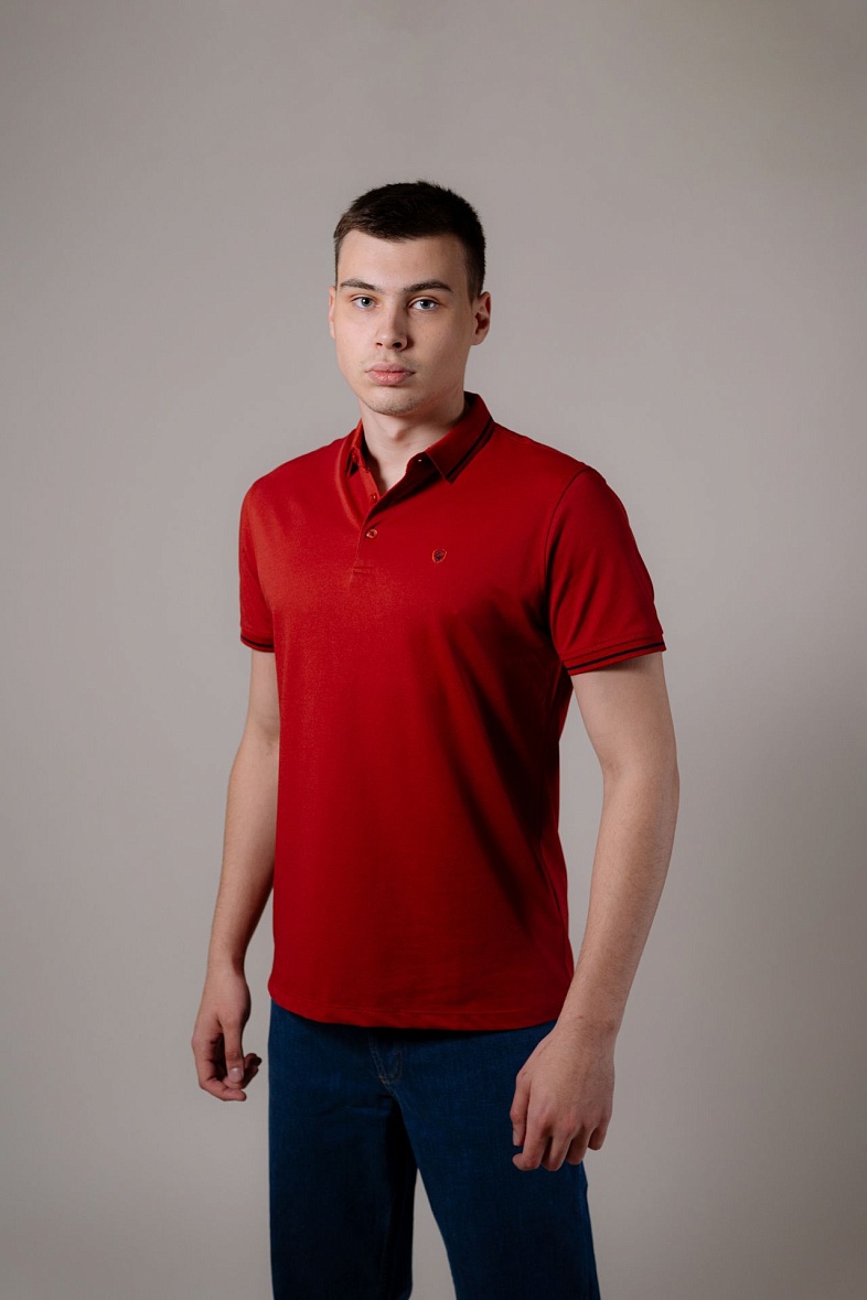 Джемпер-поло GROSTYLE knit цвет красный GROSTYLE 035228