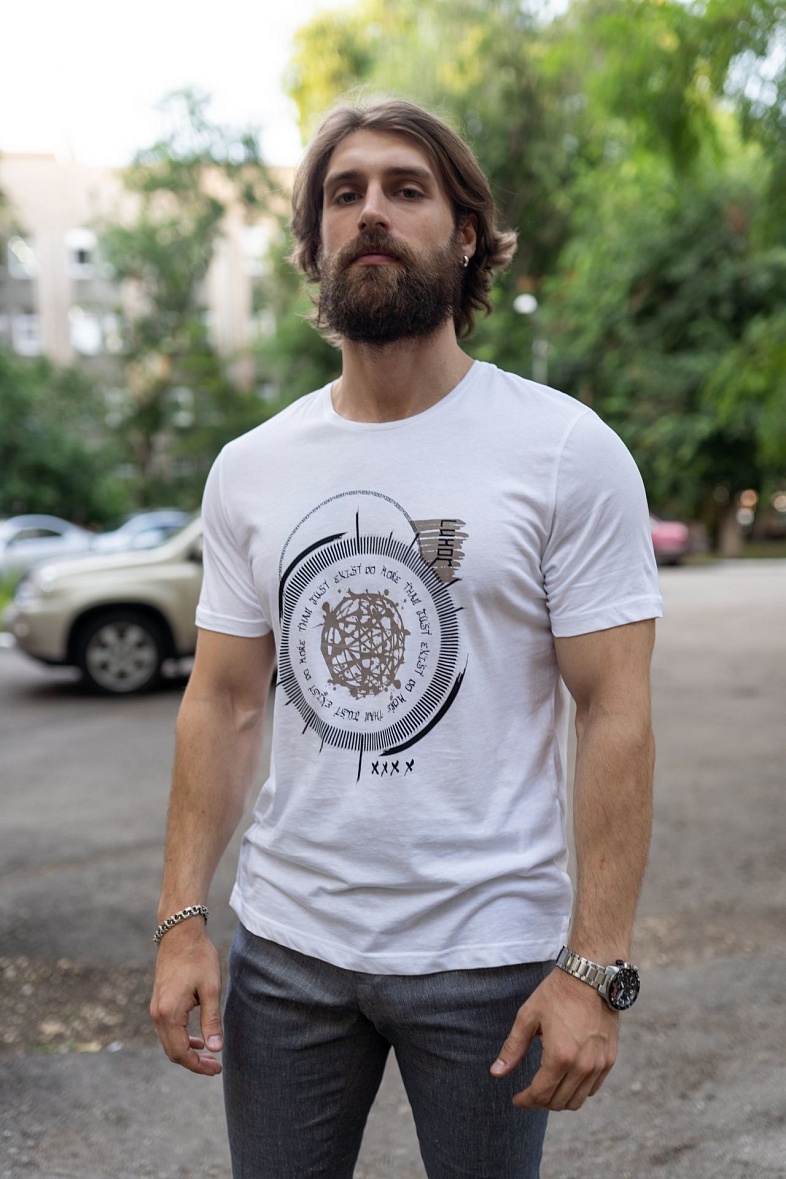 Футболка мужская цвет белый Luxor 821-1118.О274.Y000.L.W0011