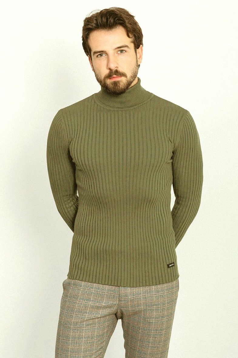 Водолазка мужская цвет зелёный MCR 11418.0026 KHAKI