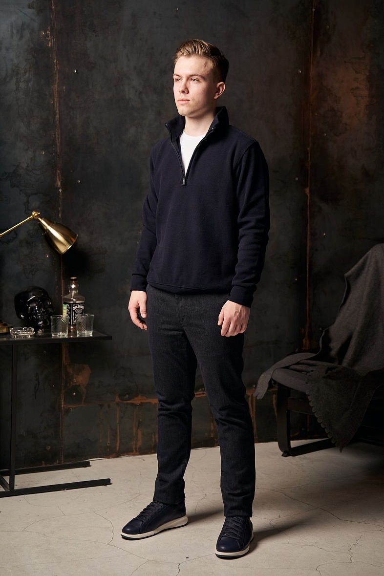 Толстовка мужская цвет синий XINT XINT-30267 цвет т.синий