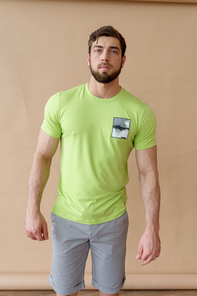 Футболка мужская к/р XINT цвет зеленый XINT 1992 зеленый