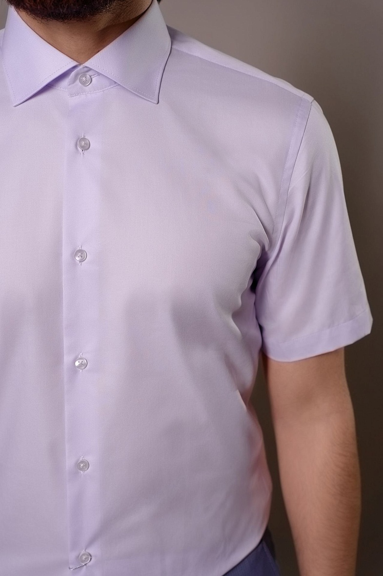 Рубашка мужская короткий рукав белый VESTER 72914 цв. 09