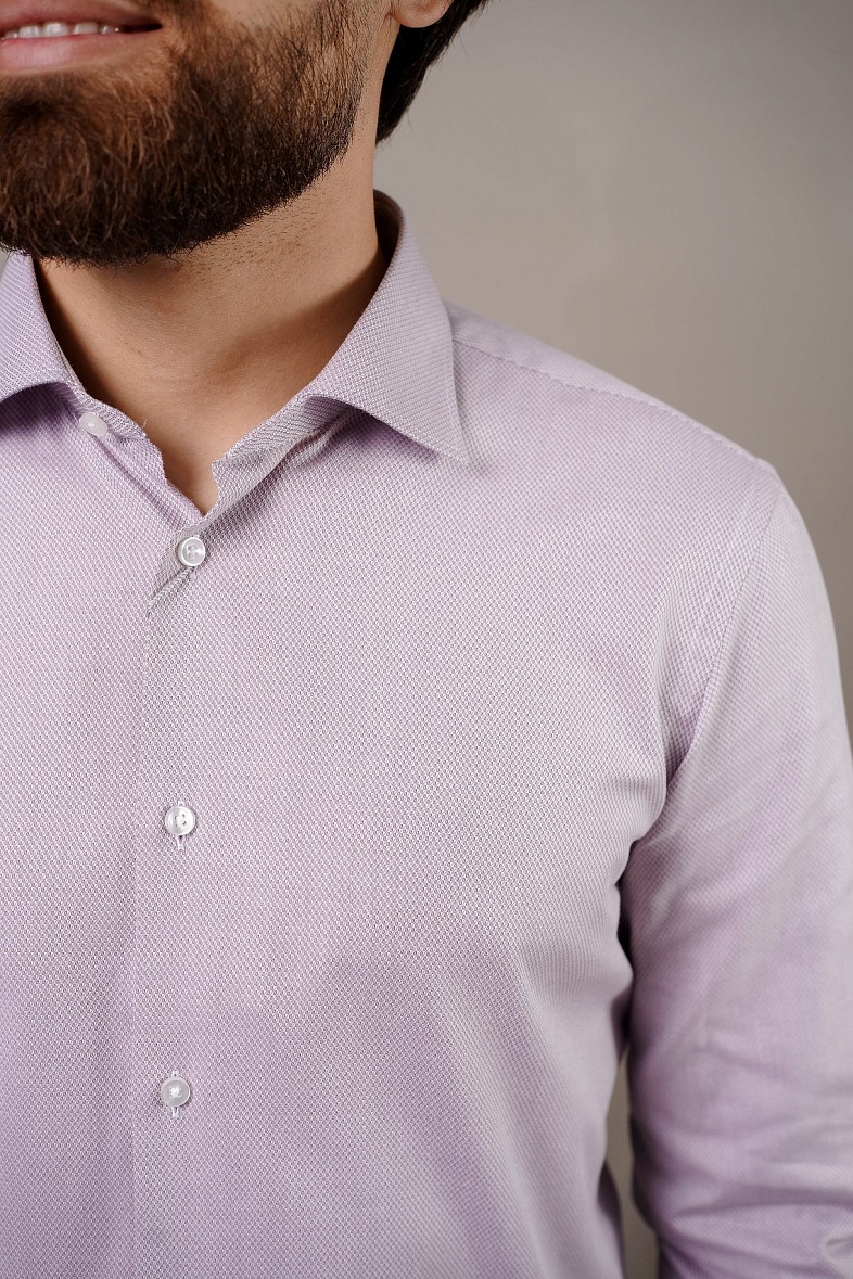 Рубашка мужская длинный рукав серый VESTER 51514 цв. 22           