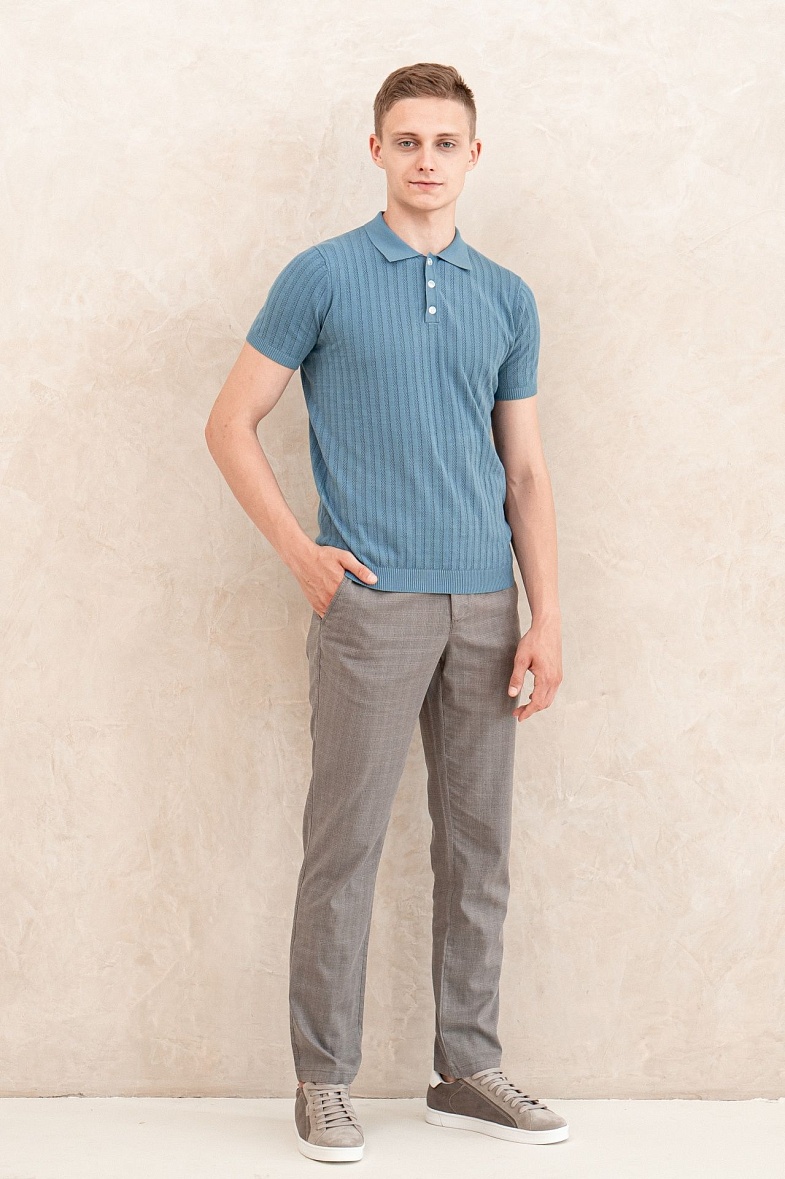 Брюки мужские чиносы, (повседневные брюки) серый DTMD (DORTMUND) VIRGO-2